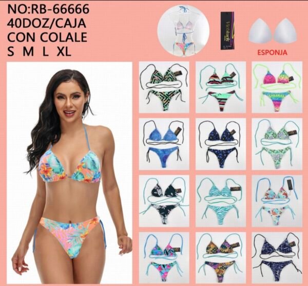 BIKINI C/COLALESS PACK X 6 uni