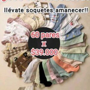 PROMO 60 PARES SOQUETES AMANECER