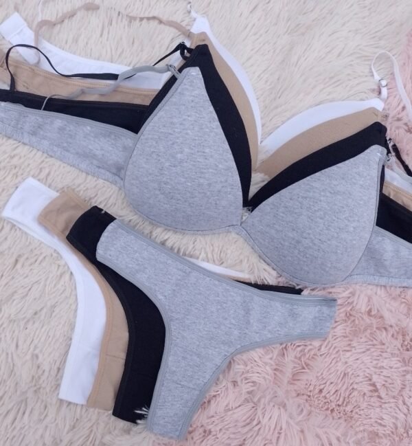 CONJUNTO TRIÁNGULO ALGODÓN PACK X12