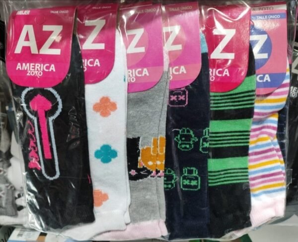 PACKS X12 SOQUETES AZ C/DISEÑOS - Imagen 3