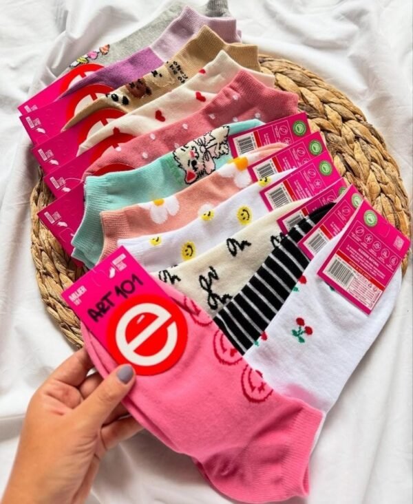 PACKS X12 PARES SOQUETES ELEMENTO C/DISEÑO